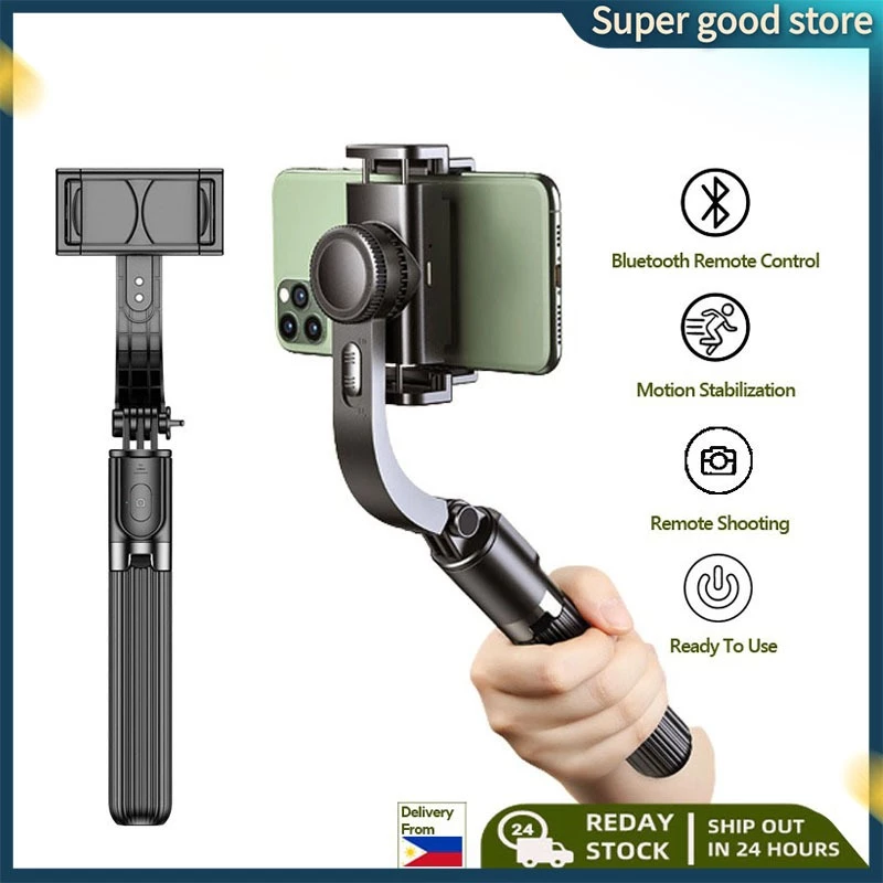 37% OFF 4in1 Gimbal Stabilizer For Phone Stabilizer Anti-Shake Selfie Stick Vlogging Tripod With Bluetooth