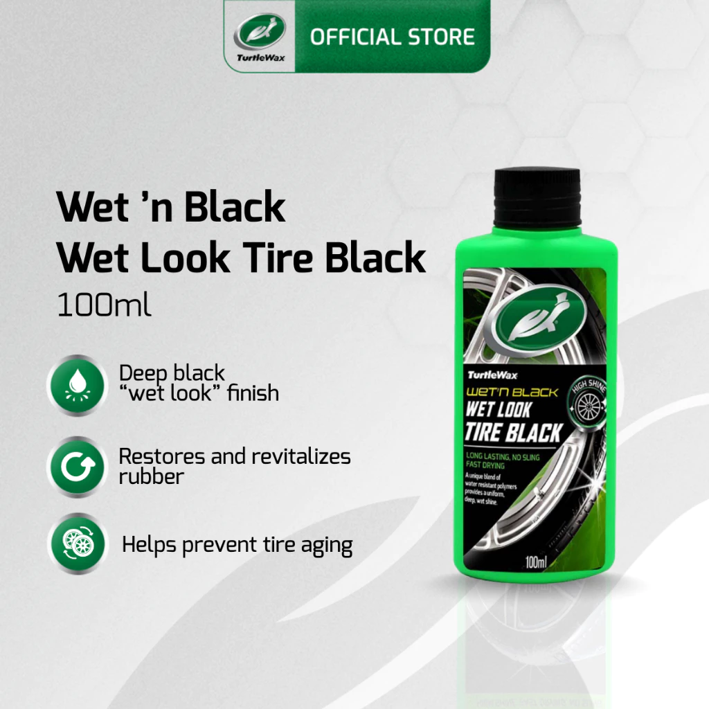 21% OFF Turtle Wax Wet 'n Black Wet Look Tire Black 100mL G154