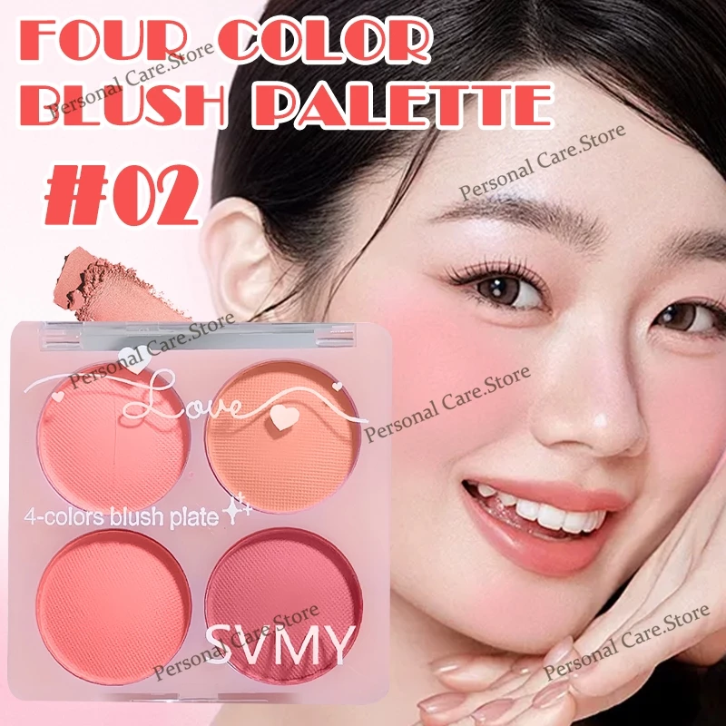 77% OFF HUDAVIOJI 3 In 1 Matte Highlighter Blush Palette Pearly Blush Shiny Eyeshadow Multifunctional