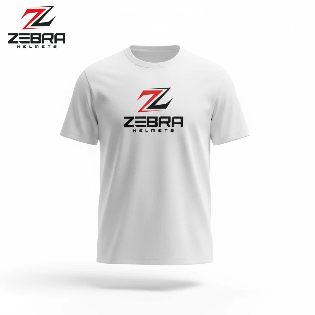 60% OFF Zebra Helmet Logo Graphic T-Shirt Men & Woman Tops Clothes