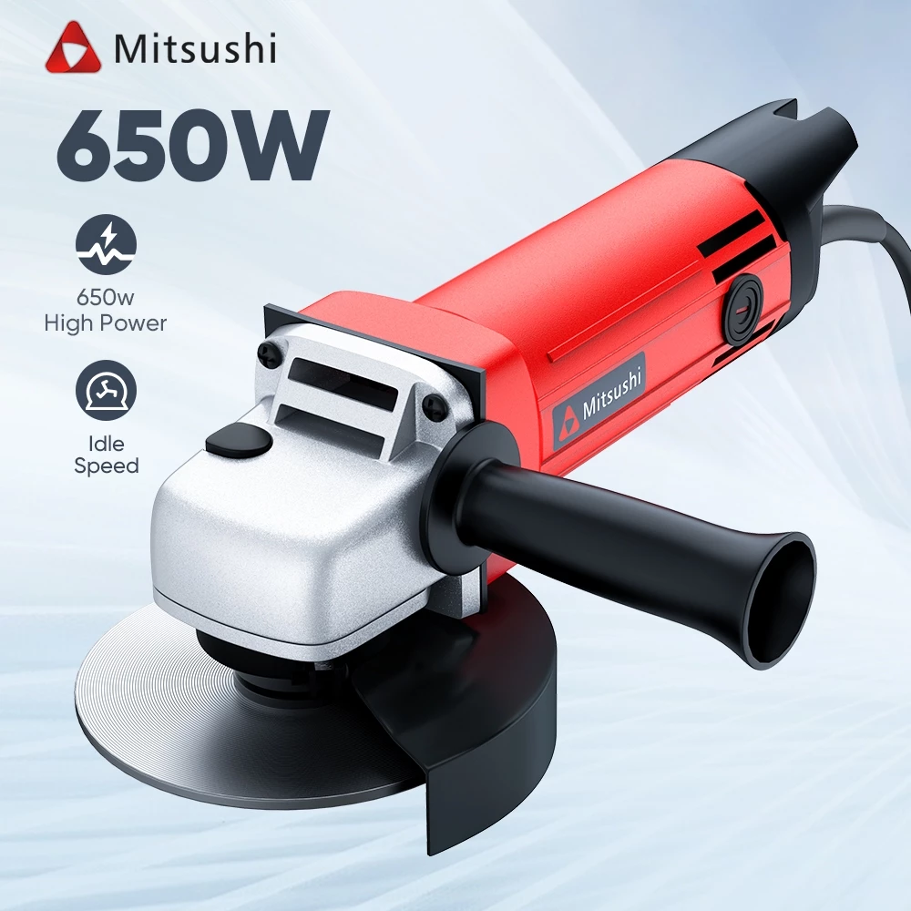 67% OFF Mitsushi MJMJ954C 650W/600W 220V 4"Electric Angle Grinder 4inch Grinding Disc Professional Original Industrial Angle Grinder+Cutting Disc