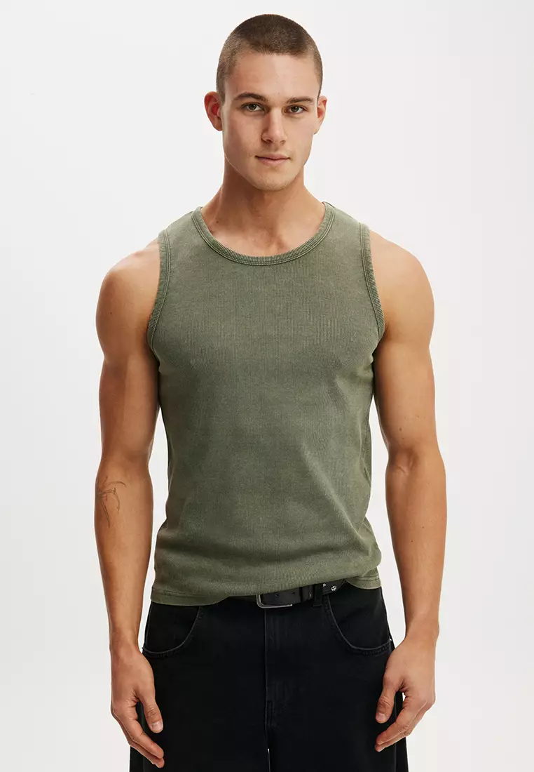 51% OFF Rib Tank Top