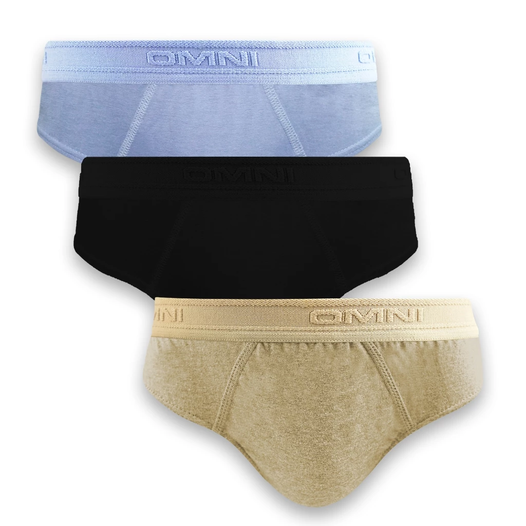 15% OFF OMNI By SO-EN Men's 3in1 Damon Basic Cotton Bikini Brief