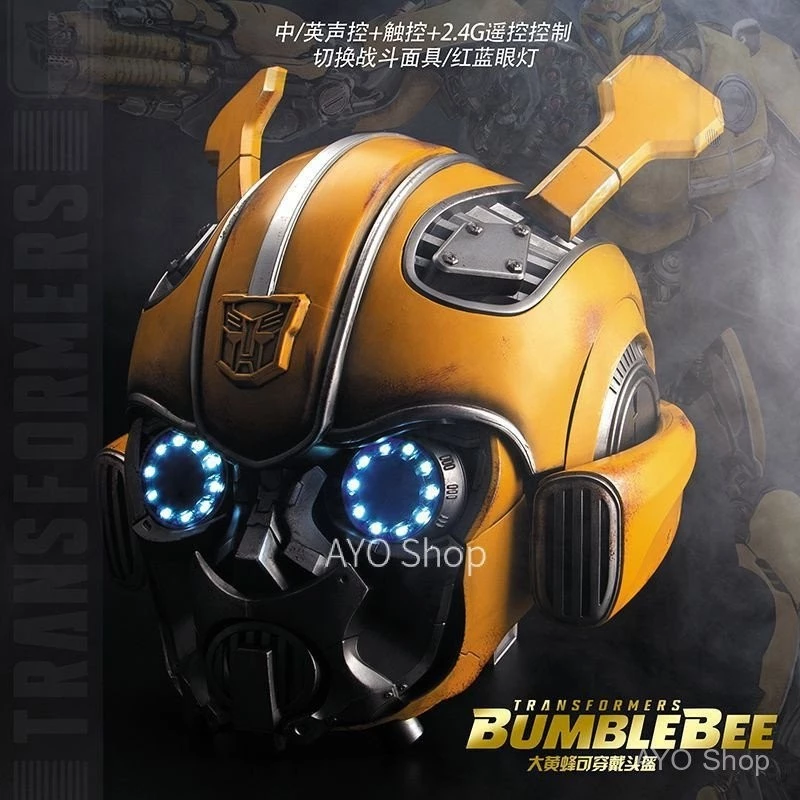 AFTER VOUCHER DISCOUNT ONLY  Killerbody Bumblebee Helmet 1:1 Scale - Wearable Cosplay Mask with Voice/Remote/Touch Control Transformers Optimus Prime Megatron Toy