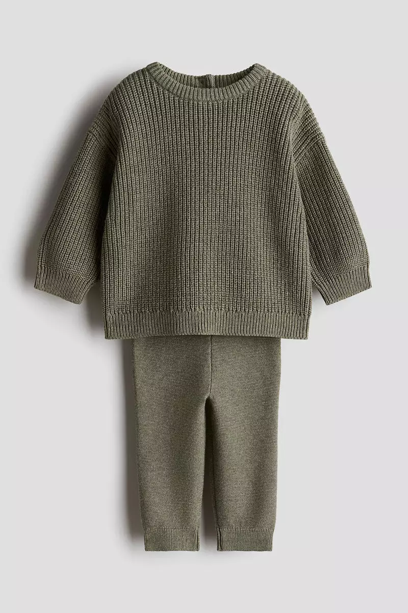 55% OFF 2-piece cotton knit set