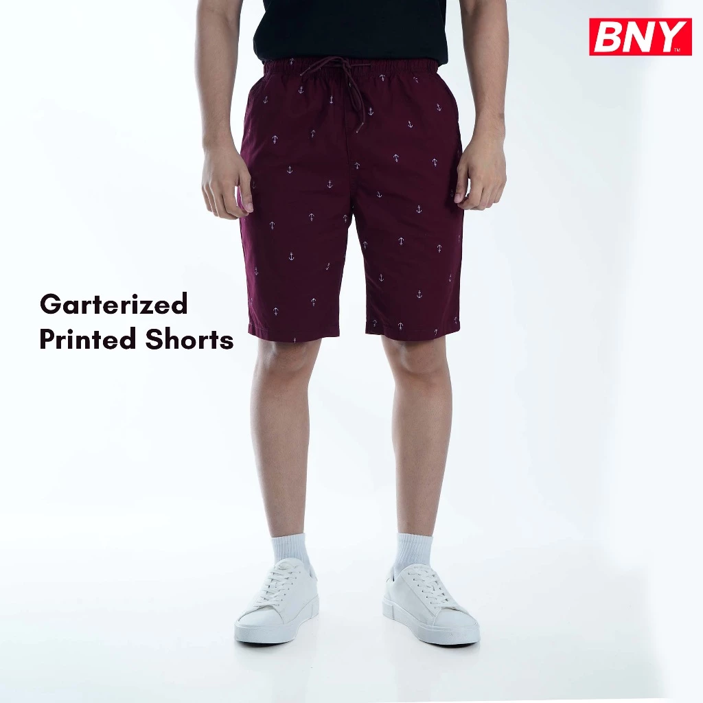 32% OFF BNY GARTERIZED PRINTED SHORTS(683)