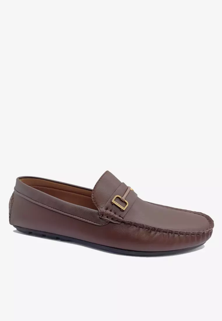 68% OFF Dr Cardin Men Pillow Foam Faux Leather Comfort Slip-On Moccasin Shoe BEM-61080