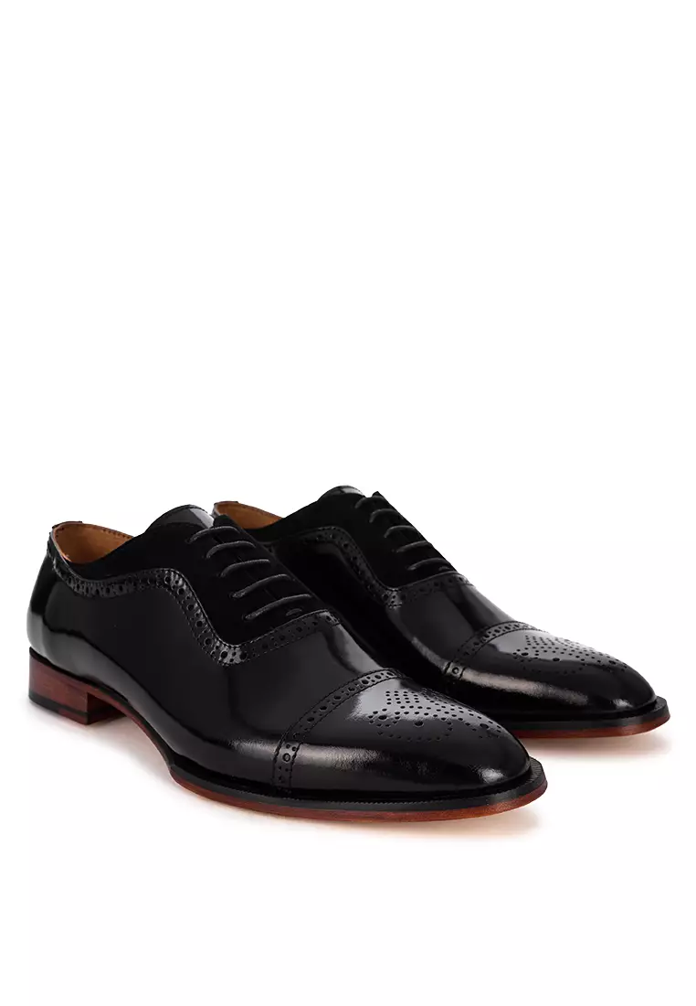 40% OFF Bristol Shoes Bowman Black Captoe Oxford