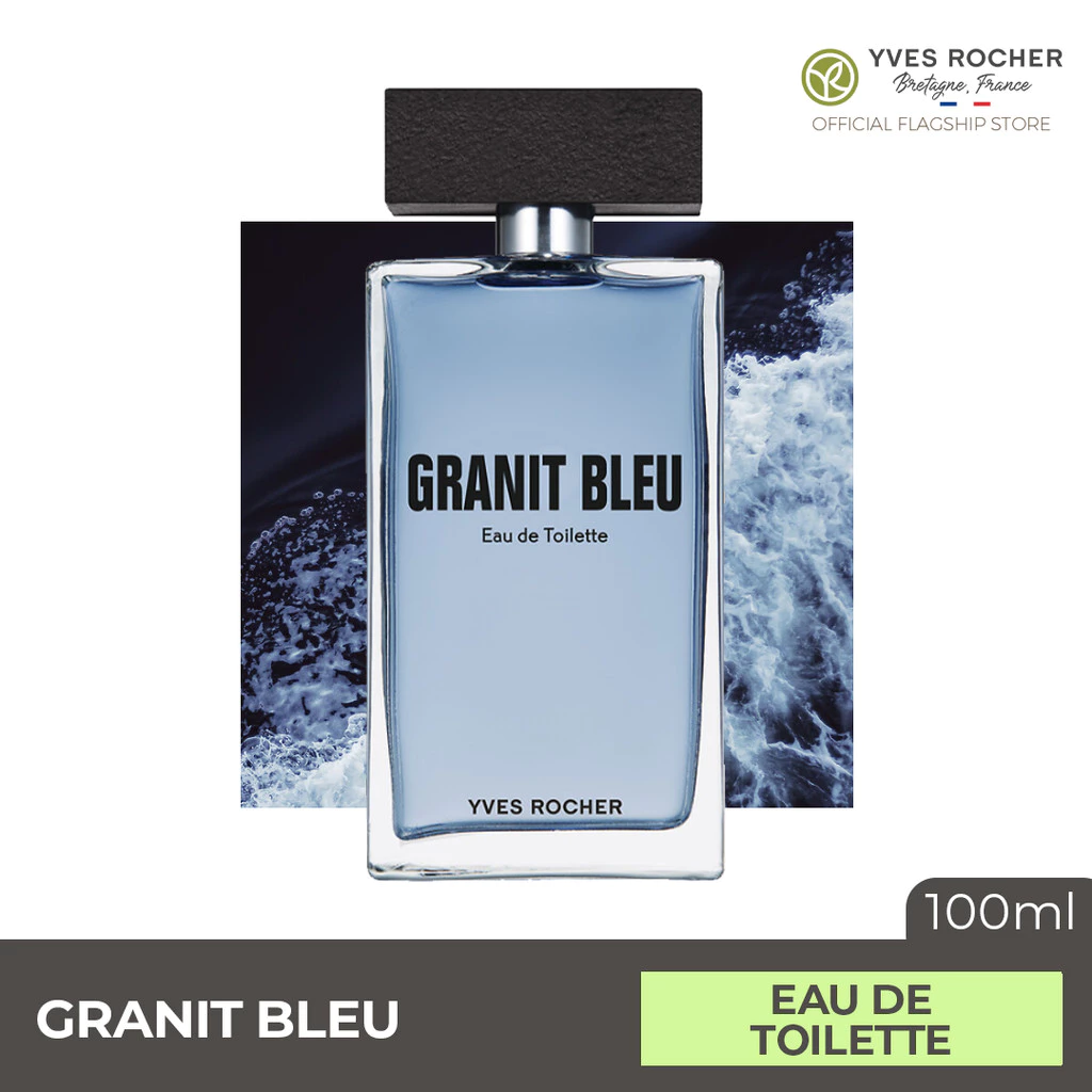 49% OFF Yves Rocher Granit Bleu Perfume Eau de Toillete EDT 100ml Balance Woody Aromatic Fragrance for Men