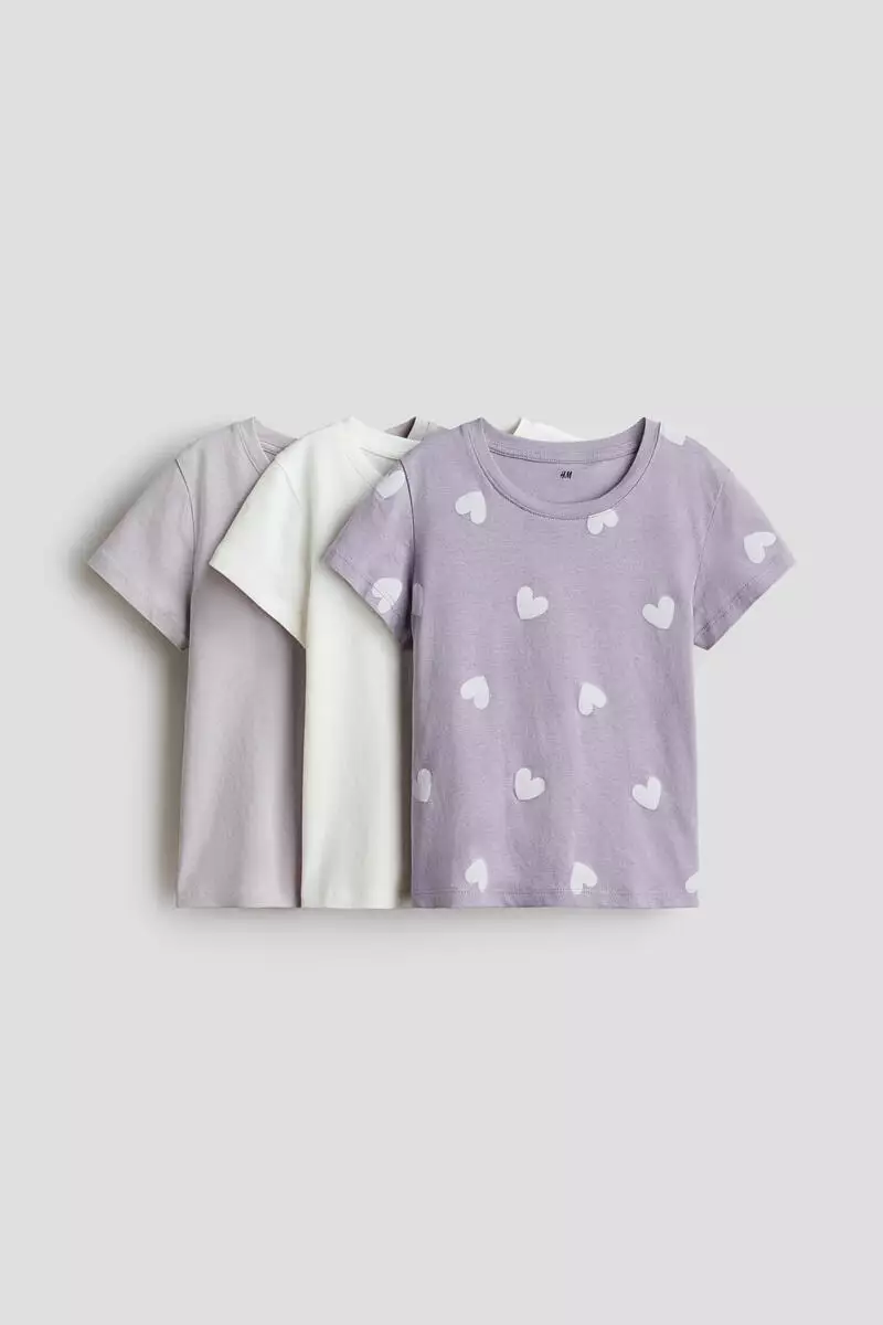 10% OFF 3-pack cotton T-shirts