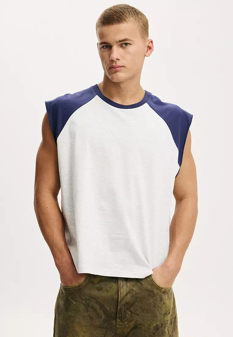 60% OFF Cropped Fit Muscle Top