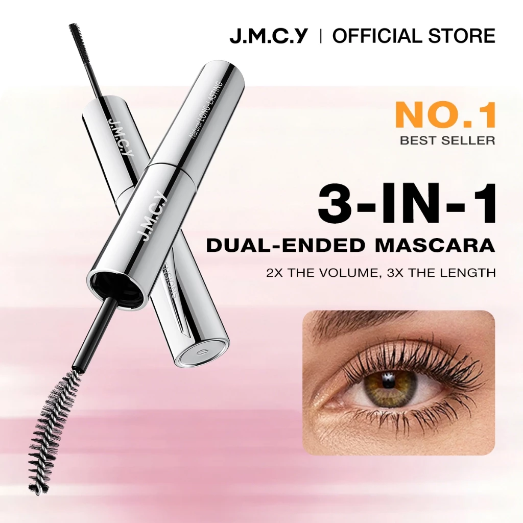 54% OFF live JMCY Double-Ended Mascara Waterproof and Long-Lasting for 72 Hours, Smudge-Resistant, Lengthening and Volumizing, Fiber Filling