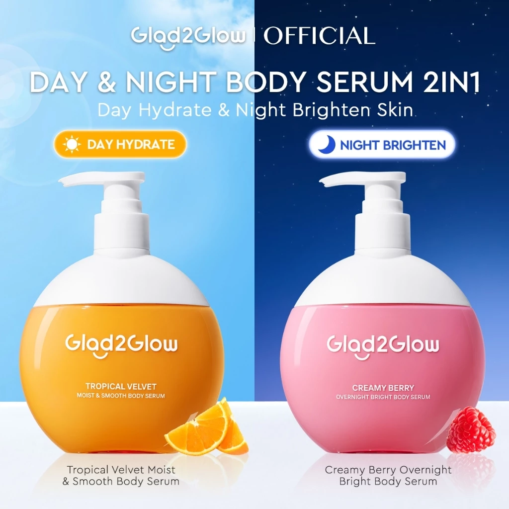 45% OFF [OUTLET] Glad2Glow Tropical Velvet Overnight Brightening Perfume Body Lotion 300ml Instant Hydrate