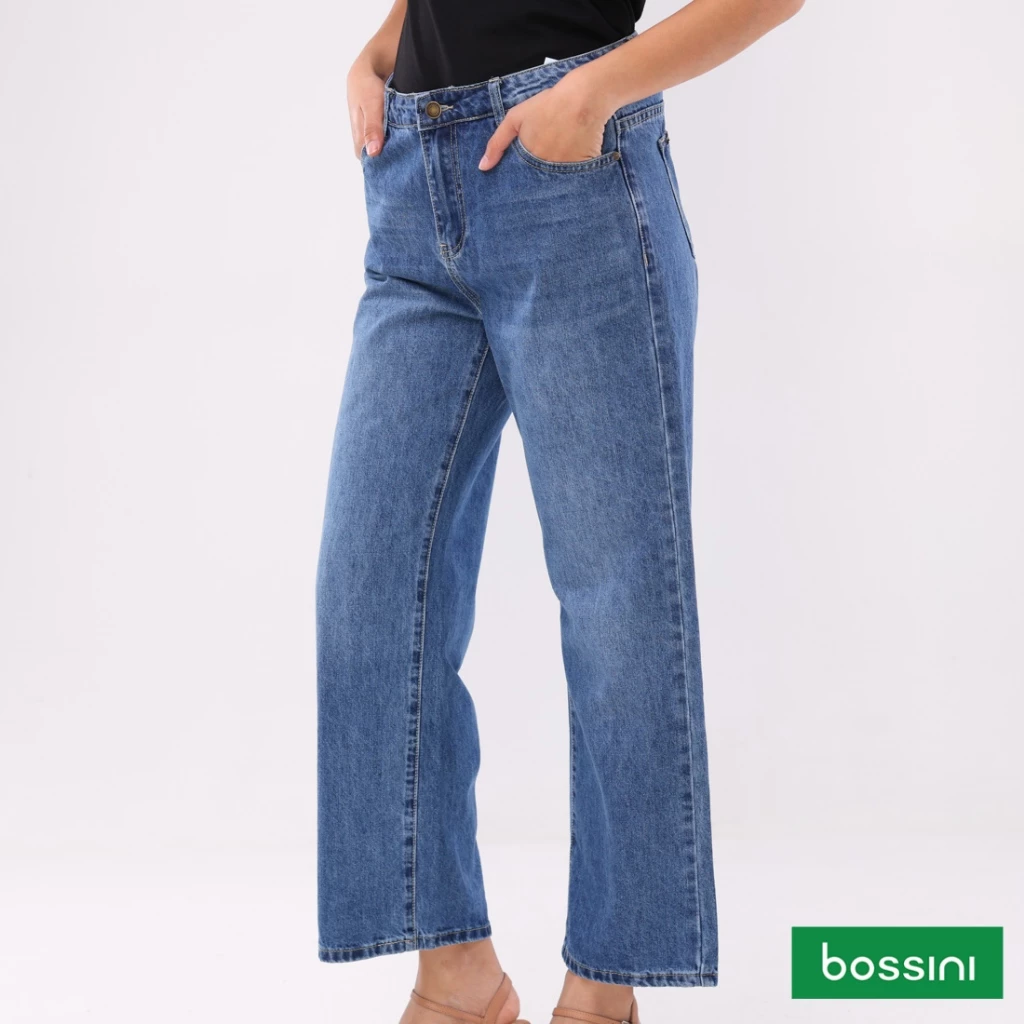 51% OFF Bossini Ladies Highwaist Straight Cut OSB11-0015 [Pants for women]