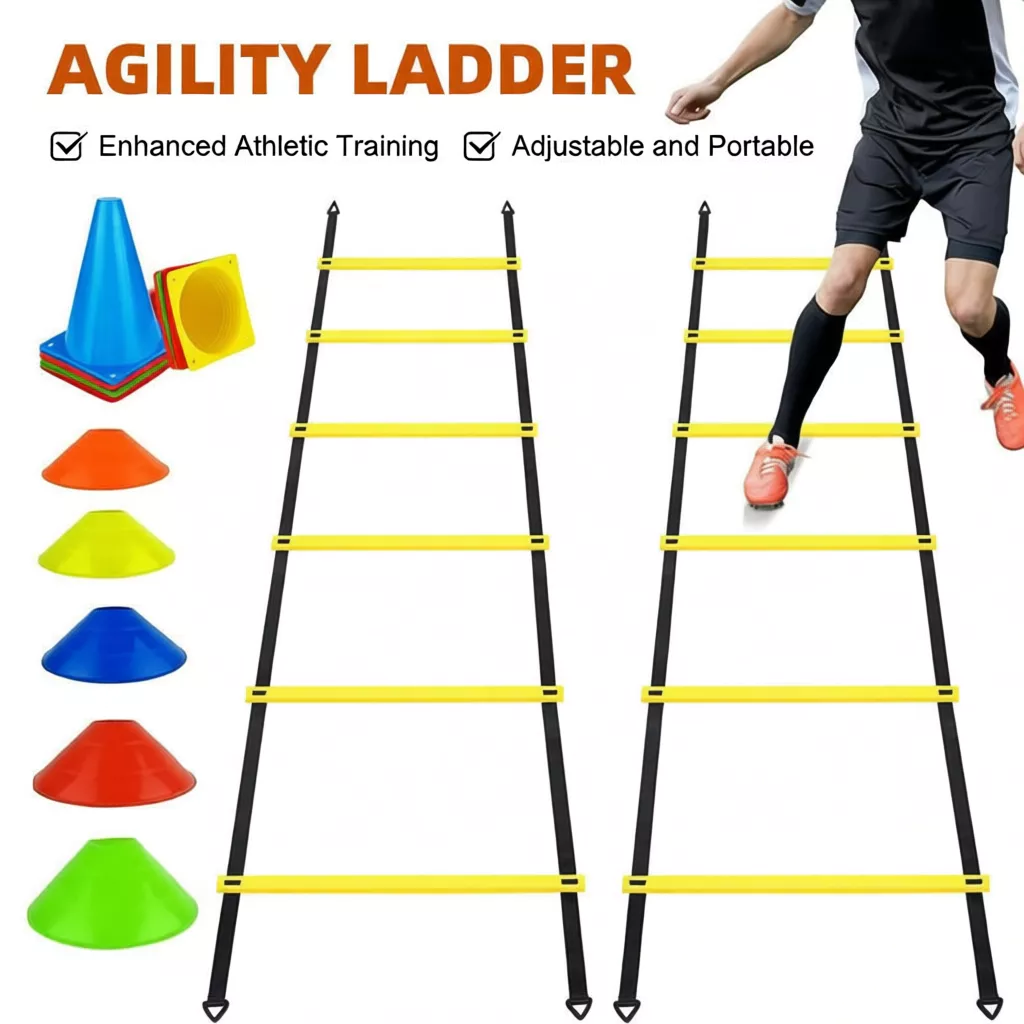 50% OFF Portable Agility Ladder Speed Ladder Training Football Training Speed Ladders Agility Cones Soccer