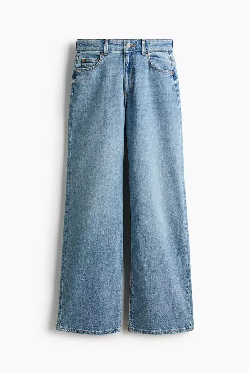 10% OFF Wide High Waist Jeans