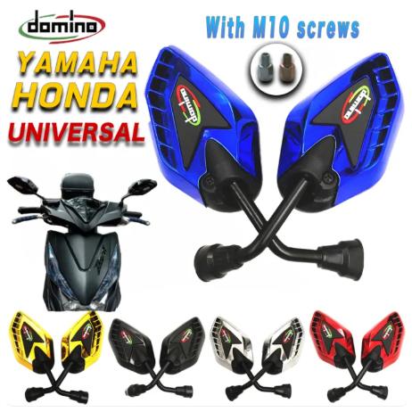56% OFF ✅COD Domino Short Stem Side Mirror HD clean flat lens For Honda/YAMAHA Universal WAVE/XRM/BEAT/TMX/RS/RUSI/MIO