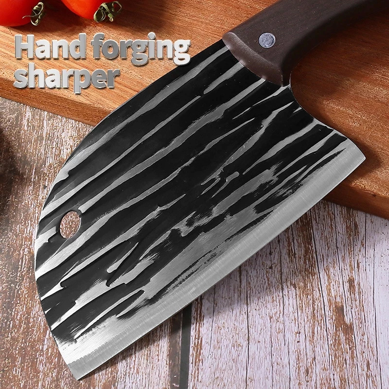 36% OFF Kitchen Knife Hammer Stainless Steel Chef's Chopper Cooking Knives Handmade Forged fruit knife