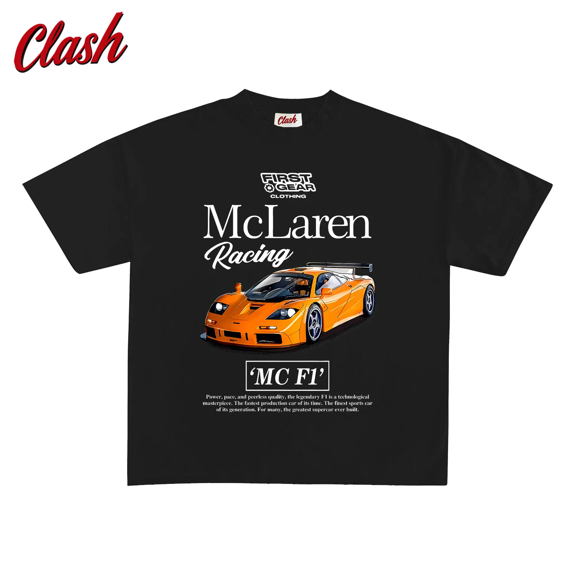 54% OFF CLASH Streetwear Unisex Tshirt 230 gsm Cotton Oversizedshirt