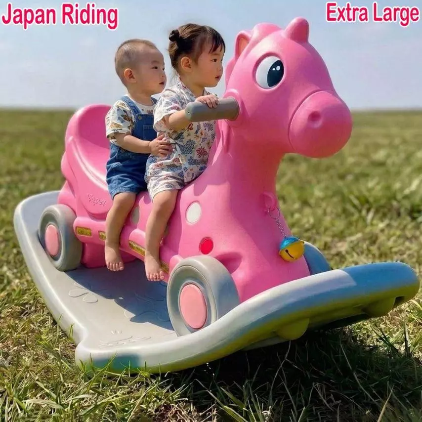 60% OFF Japan Osaka 3in1 Big Rocking Horse Rider Push Car Rocker Pony Toy Children's Rocking Horse Free Gift