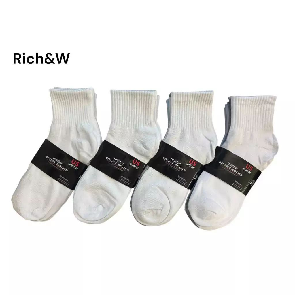 40% OFF 3 pairs 6 pairs 12 pairs of socks high quality black and white ankle socks are suitable for men and