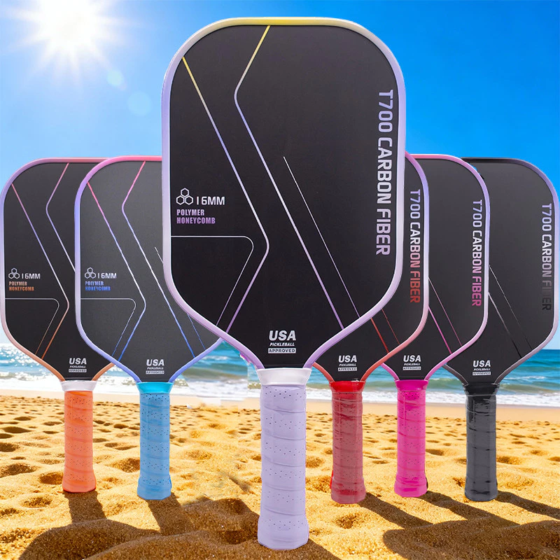 69% OFF T700 Carbon Fiber Pickleball Paddles Set, 2 Rackets+1 Bag+4 Balls, Matte Cloth Surface 16mmHoneycomb