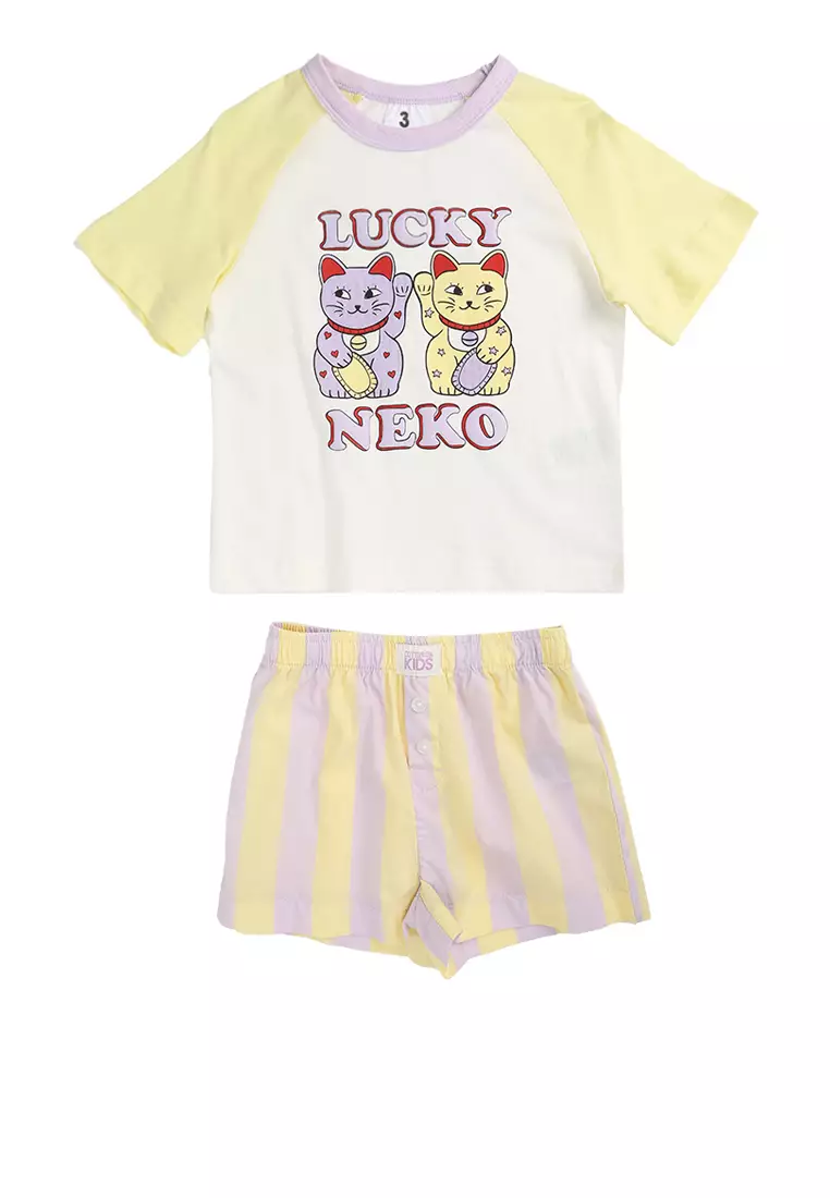68% OFF Jackie Raglan Short Sleeve Pyjama Set