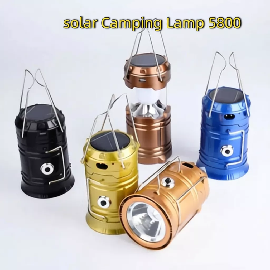 37% OFF Solar Camping Lamp Rechargeable Lantern 5800T 6 LED