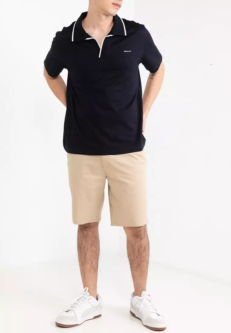 76% OFF Tipping Collar Polo Shirt