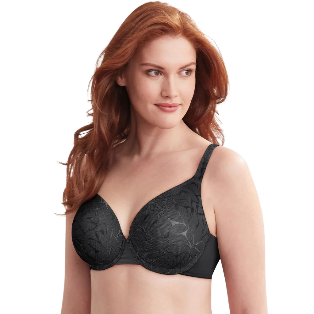 52% OFF Bali Women's Beauty Lift No Show Support Underwire Bra - Black Lace