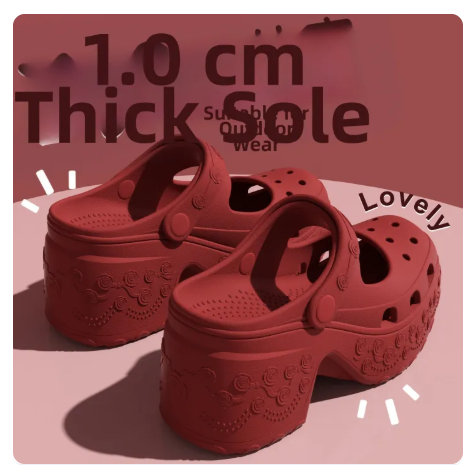 53% OFF JIFANPAUL | Thick Heeled Platform Sweet Style Sandals