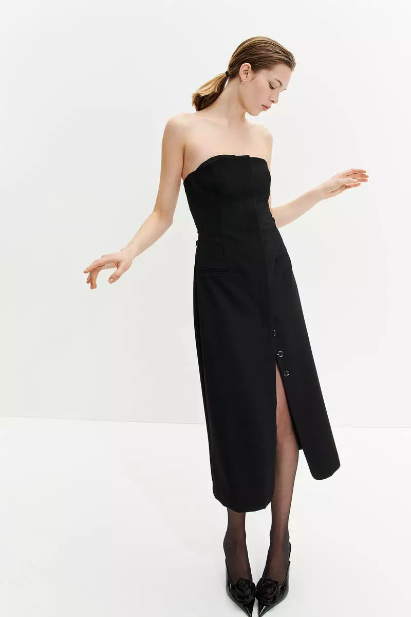 70% OFF H&M Bandeau bodycon dress
