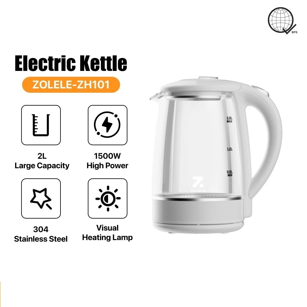 11% OFF ZOLELE ZH101 Electric Water Kettle High Power Anti Scalding Heat Lnsulation Electric Kettle 2L