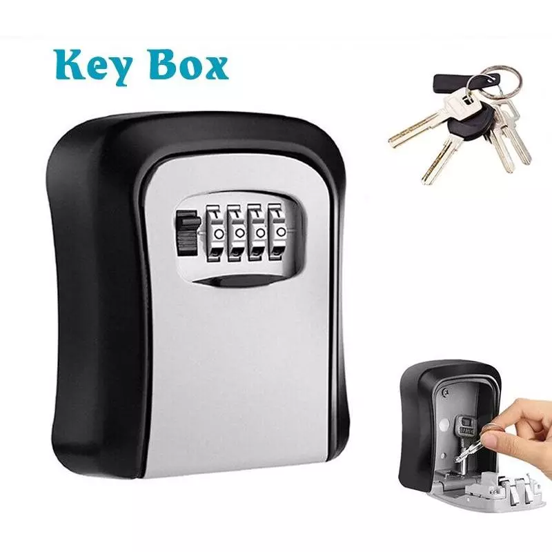 Plastics + Alloys Security Key Storage Box 4 Digit Combination Lock Box
