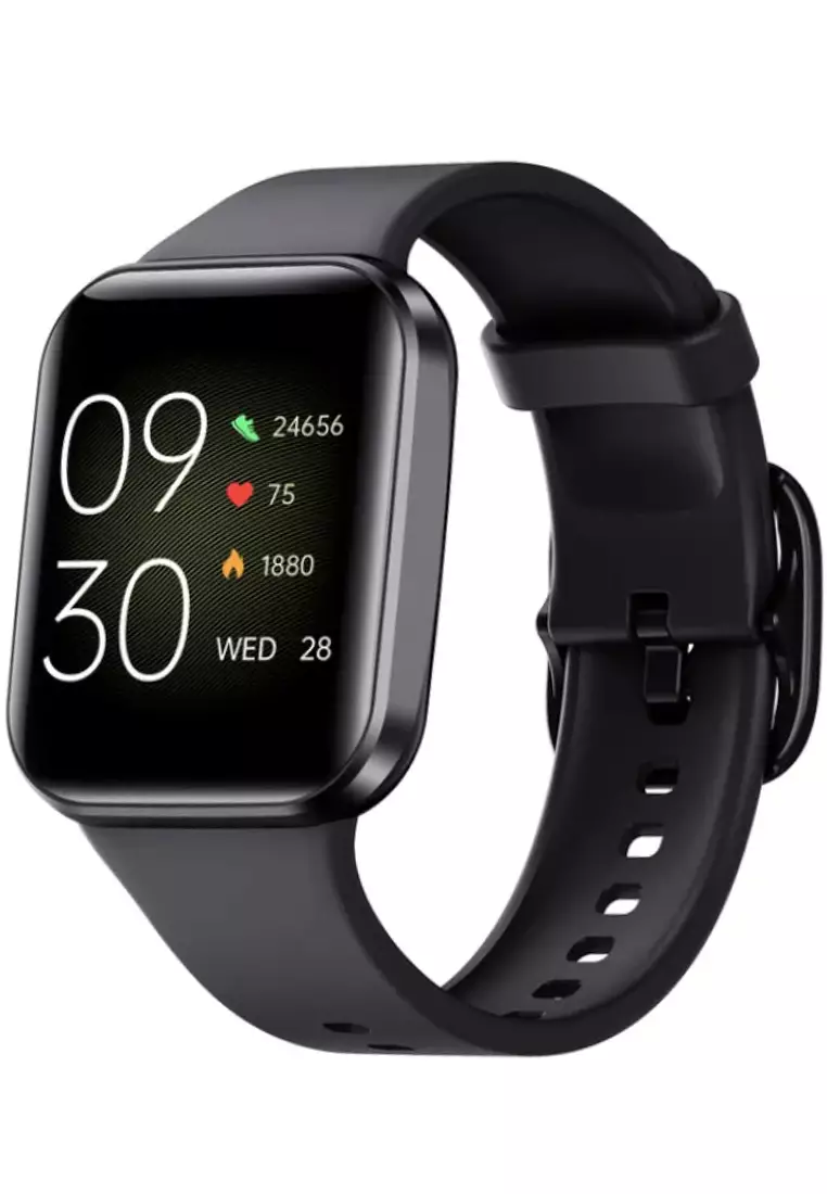 70% OFF Unisex IOS/Android IP Black SmartWatch with Black Rubber Strap