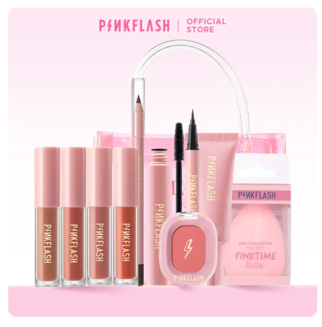 78% OFF PINKFLASH Natural Full Makeup Set make up kit complete set New Year and Eyes Makeup Set gift set bundle PINKFLASH Or FOCALLURE Brand Cosmetic Bags Are Sent Randomly
