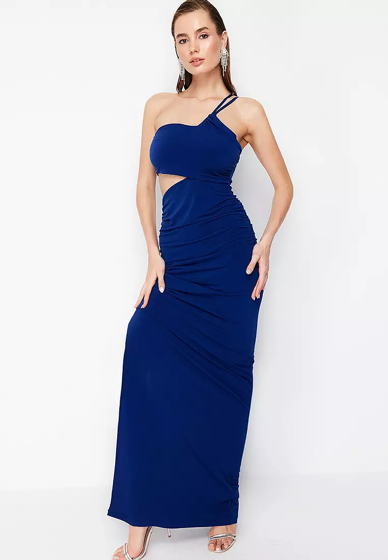 77% OFF Asymmetrical Evening Dress