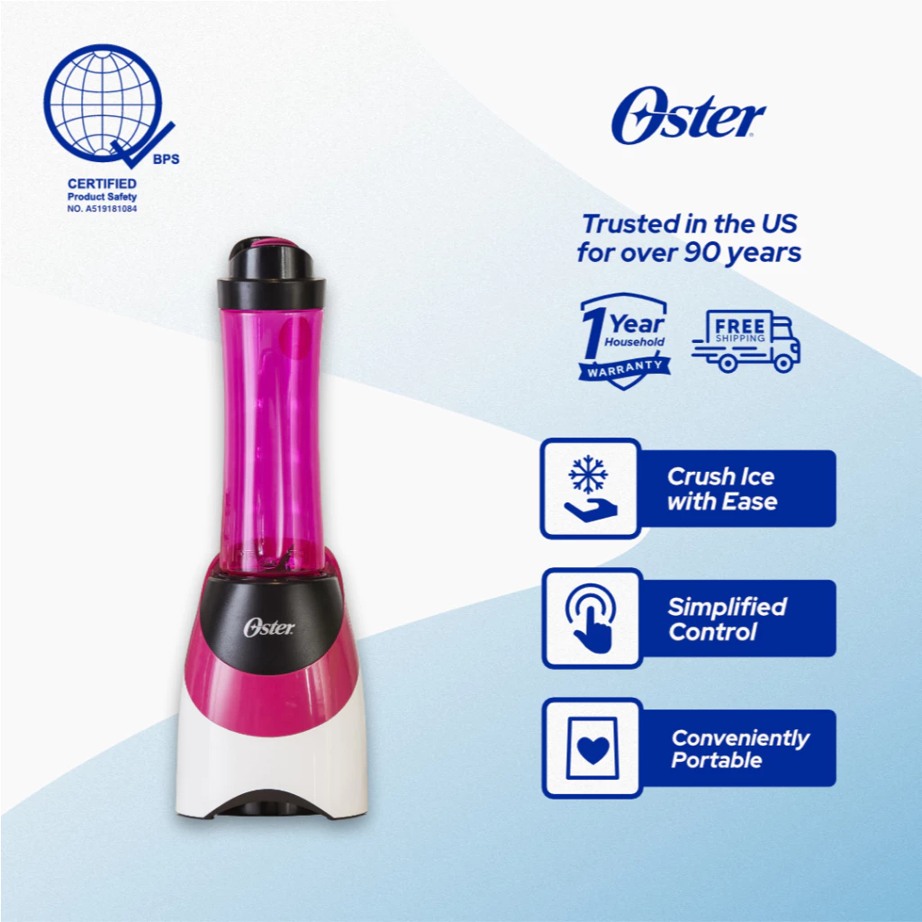 30% OFF Oster Myblend Personal Blender w/ Pink 20oz Travel Sports Bottle