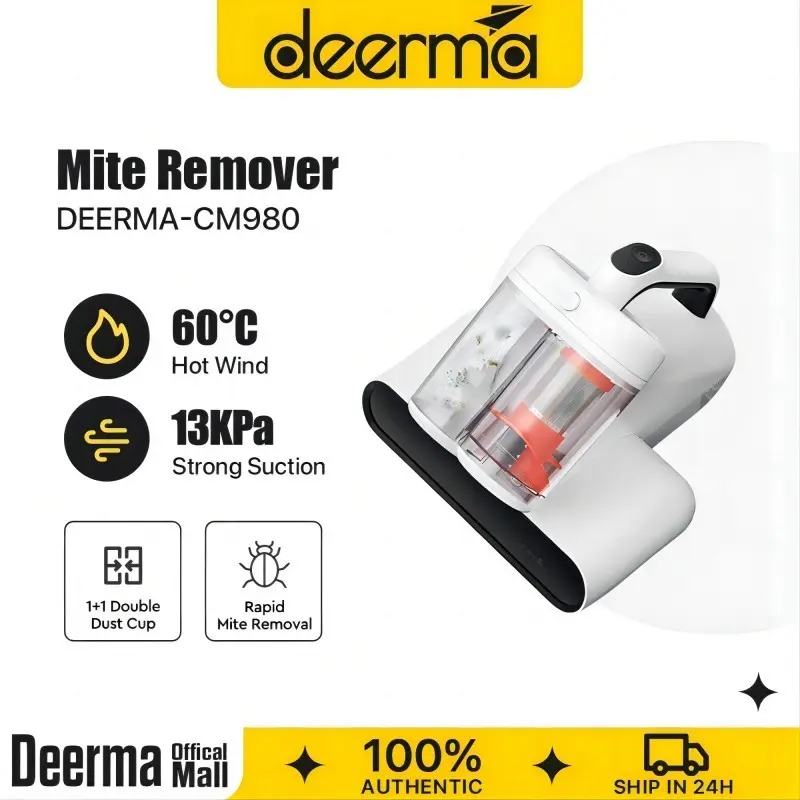 14% OFF Deerma CM980 Dust Mite Vacuum Cleaner Dual Cup  60 Hot Air Dehumidification
