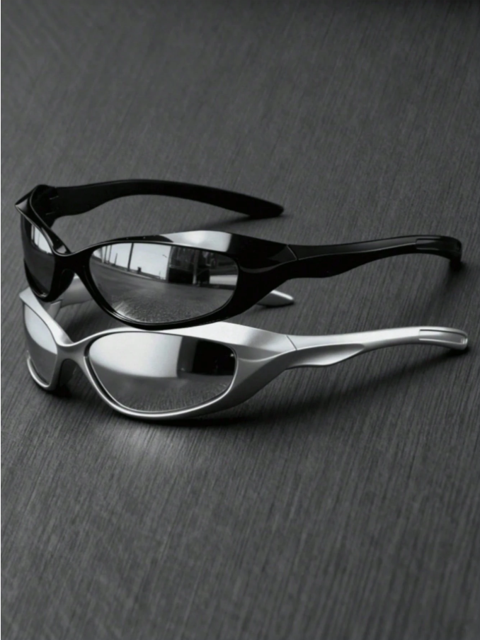 17% OFF 1 Pair Fashionable Hollow-Out Starry Sky Y2K Style Summer Beach Sunglasses, Niche Futuristic Sunglasses From Alien Wasteland Era, Avant-Garde Millennium Style Sunglasses