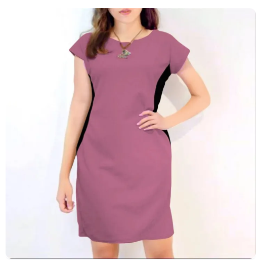 33% OFF Combi / Two-Tone Dress (L / XL)