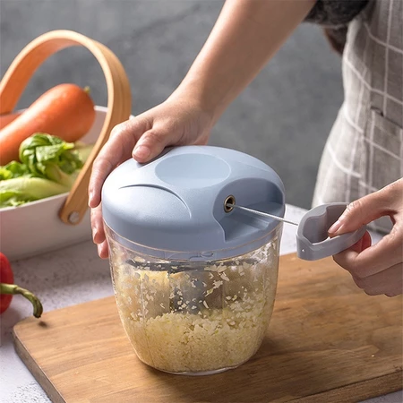 49% OFF Hand Chopper Manual Rope Food Processor With Pounding Garlic Cut Cooking Machine