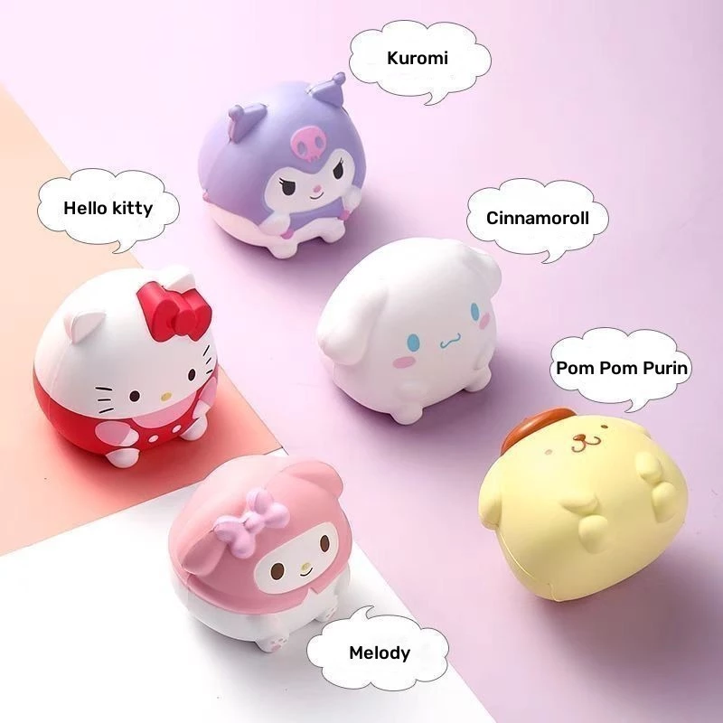 50% OFF Cinnamoroll Squishy Toys Anime Kuromi Fidget Toy Anti Anxiety Sanrio Decompression Toy Squeeze Ball.
