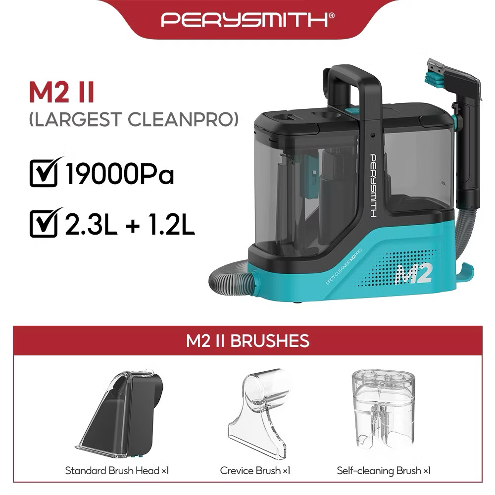 49% OFF ￼PerySmith CleanPro M2 II Portable Spot Cleaner Wet and Dry Carpet Upholstery Vacuum Cleaner