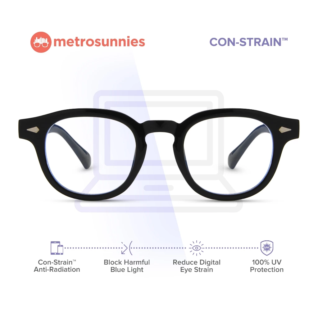 44% OFF MetroSunnies Johnny Specs Con-Strain Anti Radiation Eyeglasses Women Men Blue Light Eyewear