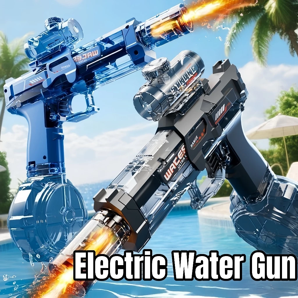 57% OFF SHARK MK High-pressure electric water gun for kid with Flash silencer continuous-fire spray pool toy