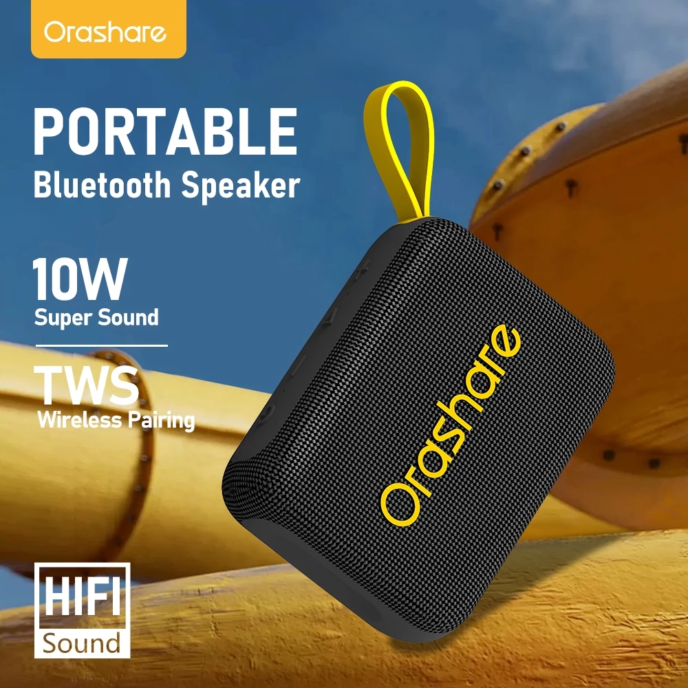 72% OFF Orashare BS16 Portable Bluetooth Speaker 10W Super Bass Surround HiFi Stereo Wireless Speaker TWS Outdoor Waterproof