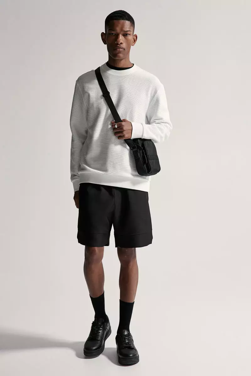 60% OFF Regular Fit Ribbed sweatshirt