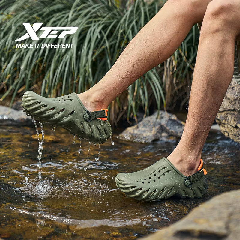 52% OFF ￼XTEP Men's Clogs Sandals EVA Non-slip Waterproof Lightweight Removable Insole Outdoor Beach Slippers