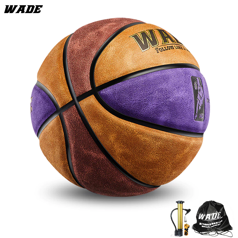 40% OFF WADE Genuine 7# Indoor/outdoor Sport Basketball Ball for Basketball Original Ball High Quality Frosted Suede Material Matte Leather